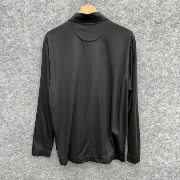 Greg Norman Men's Pullover Activewear Golf Sweatshirt, 1/4 Zip, Black, Size L - Picture 3 of 11